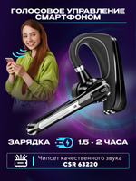 Беспроводная гарнитура Bluetooth TAYMLUX HSP-B3 черный