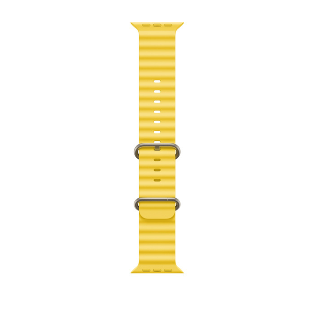 Apple Watch Ultra GPS + Cellular 49mm Titanium Case with Yellow Ocean Band