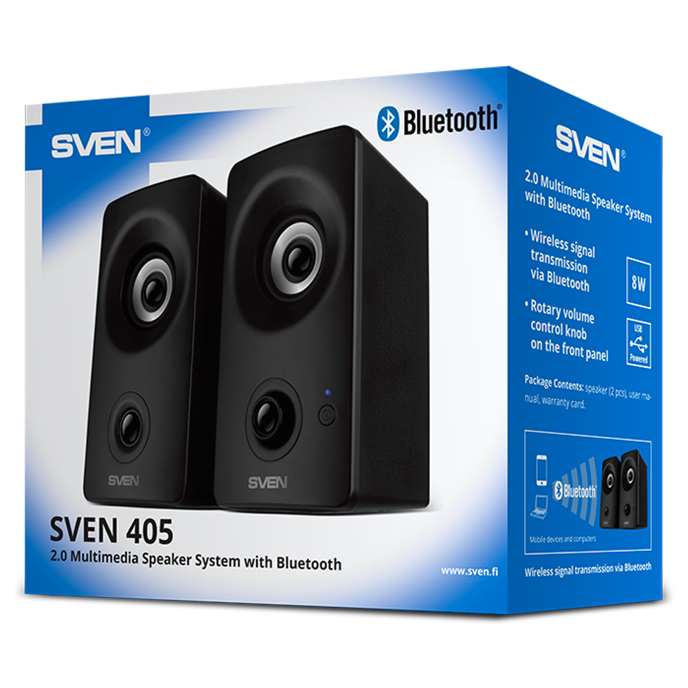 Колонки компьютерные Sven 405 Black (SV-021122)