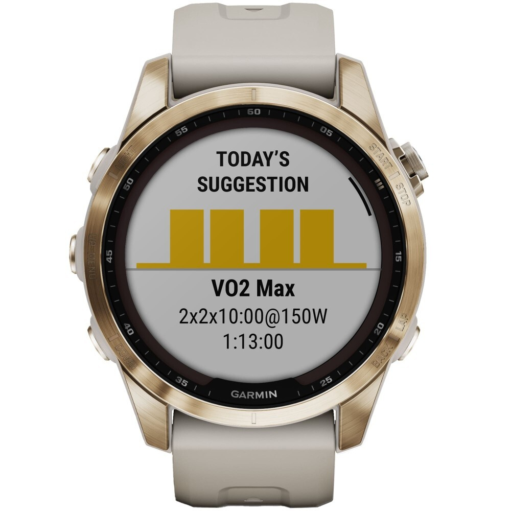 Умные часы Garmin Fenix 7S Pro Sapphire Solar Edition 42мм, 1.2&quot;, Wi-Fi, золотистый