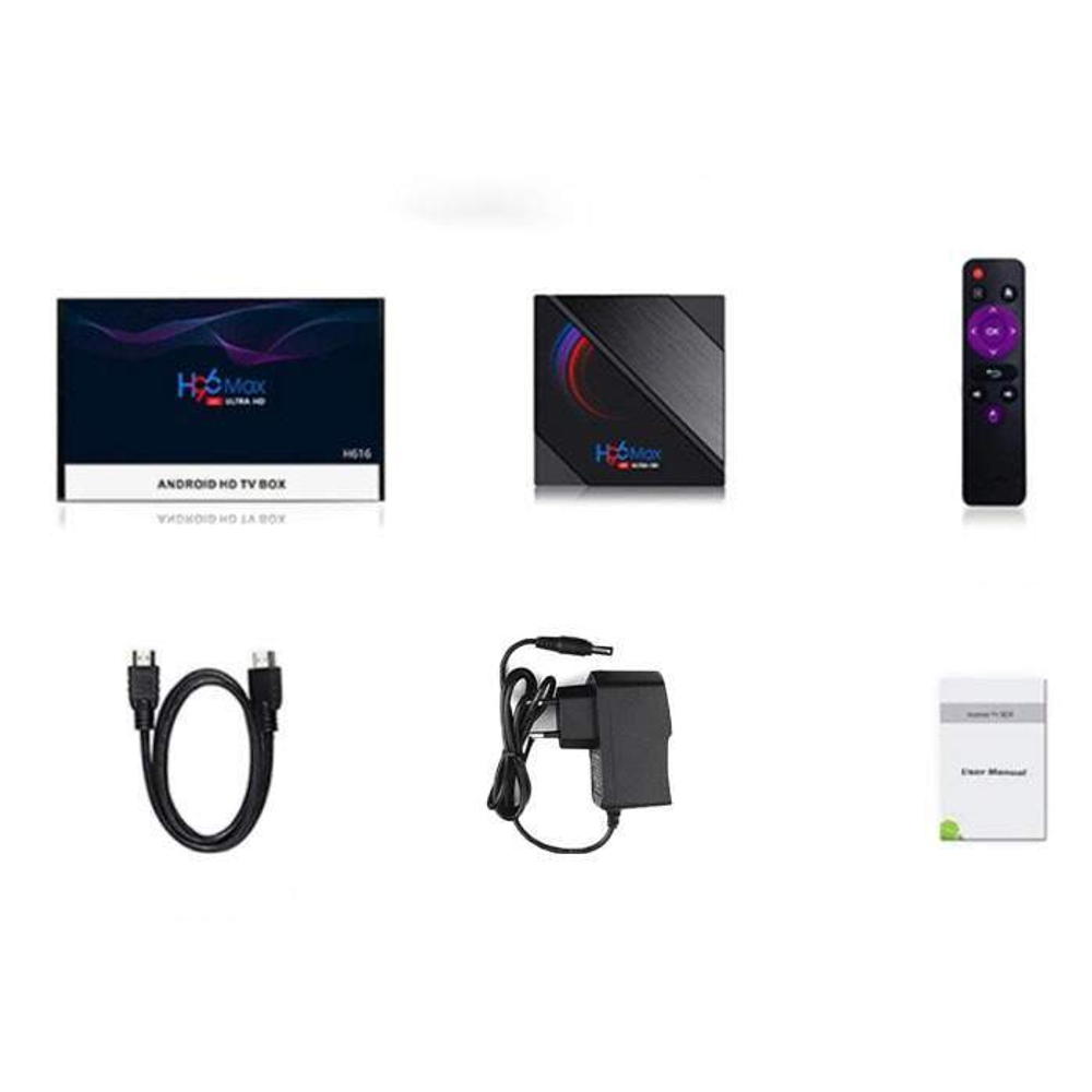 Smart-TV приставка OneTech H96 MAX H616 6К 4/32 Гб wi-fi 2.4 и 5.0 GHz Android 10.0