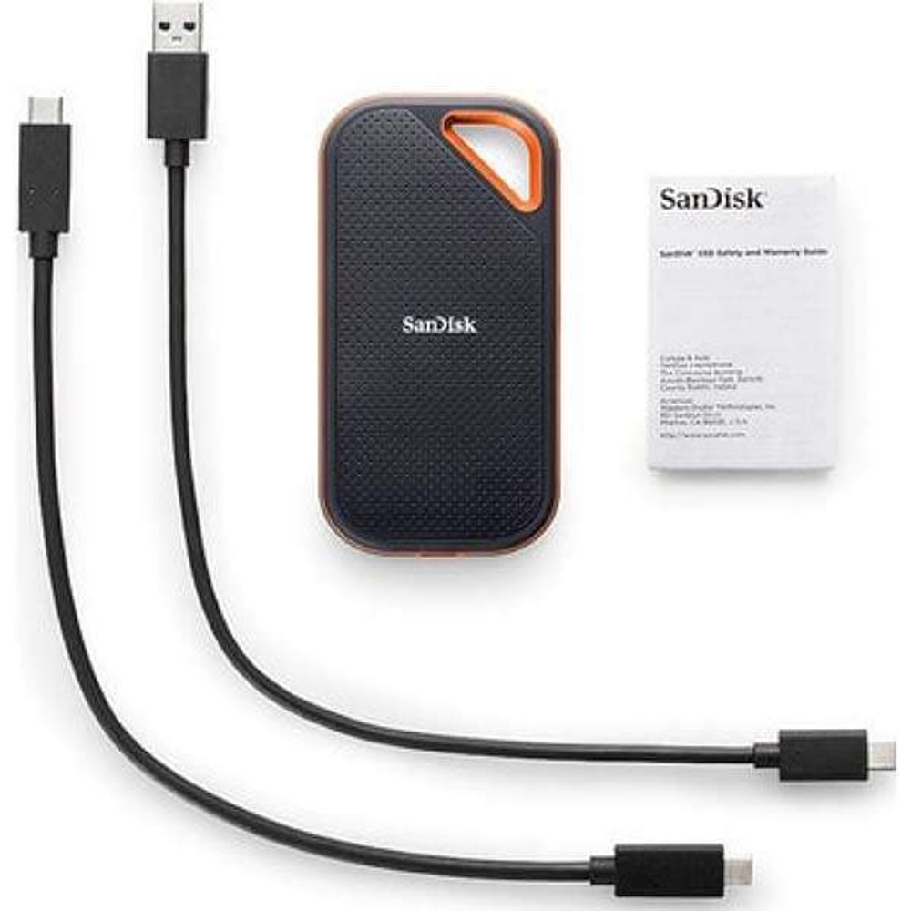 Внешний SSD диск SanDisk Extreme Pro Portable 2000 МБ/с USB 3.2 V2 1ТБ (SDSSDE81-1T00-G25)