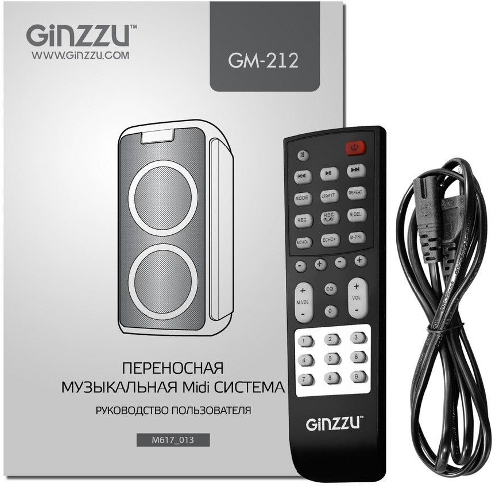 Портативная колонка Ginzzu GM-212 Black