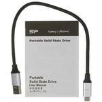 Диск SSD внешний Silicon Power PC60 2TB, External, USB 3.2, чёрный