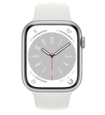 Часы Apple Watch Series 8 GPS 45mm Silver Aluminium Case with White Sport Band - Regular S