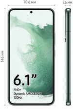 Смартфон Samsung Galaxy S22 8/256 гб dual nano sim esim зеленый