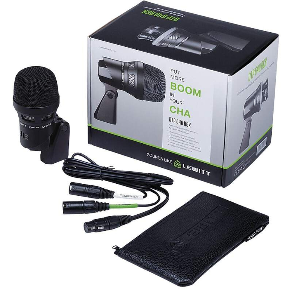Микрофон для бас-барабана Lewitt DTP-640-REX Dual Capsule Kick Drum Microphone