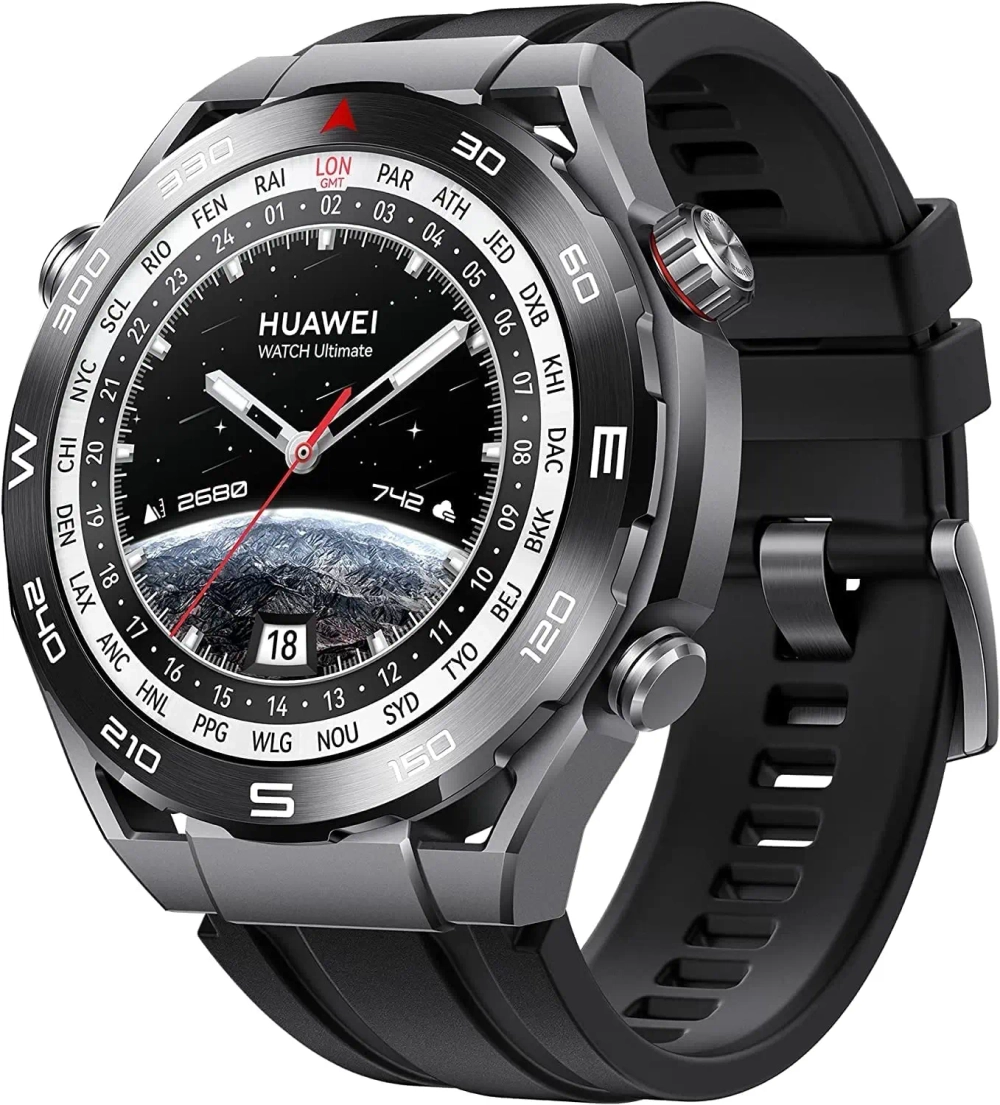 Умные часы Huawei Watch Ultimate, 49 мм, Bluetooth, черный