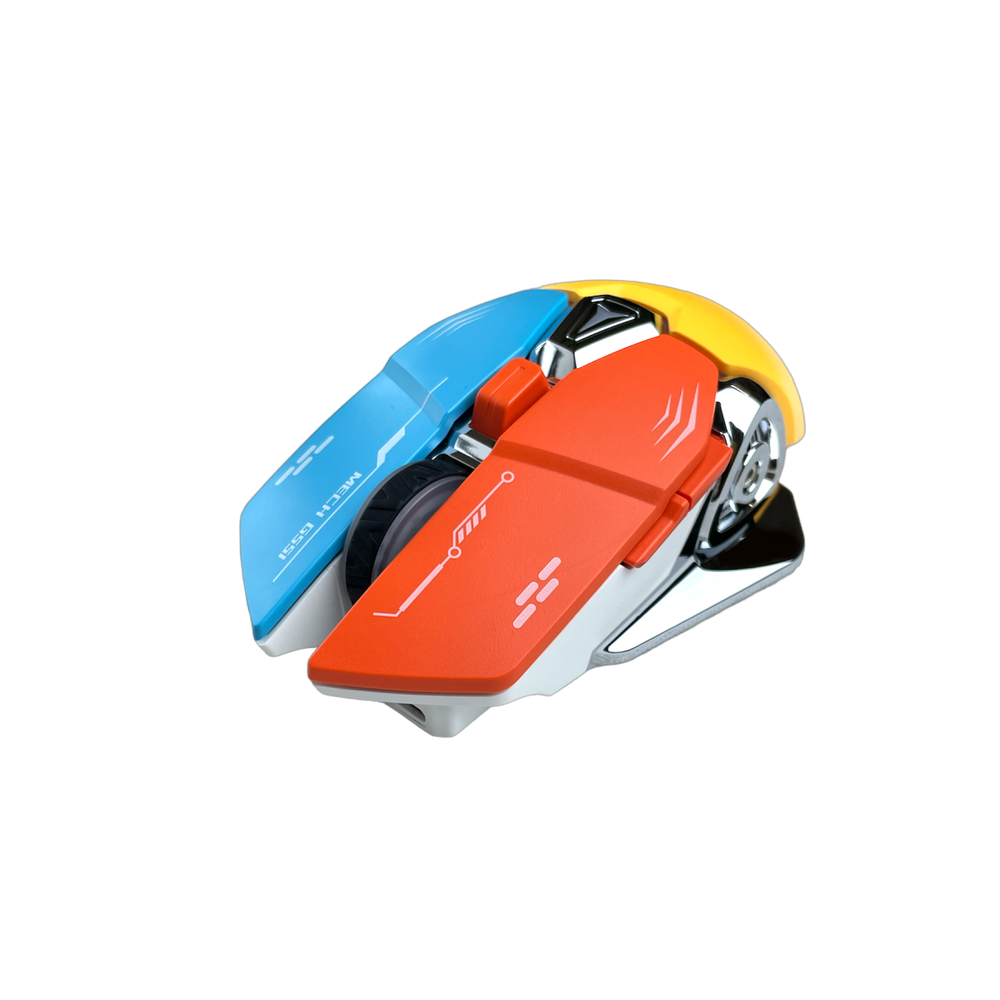 Беспроводная игровая мышь Run Energy G-551-D белый, желтый, красный, синий