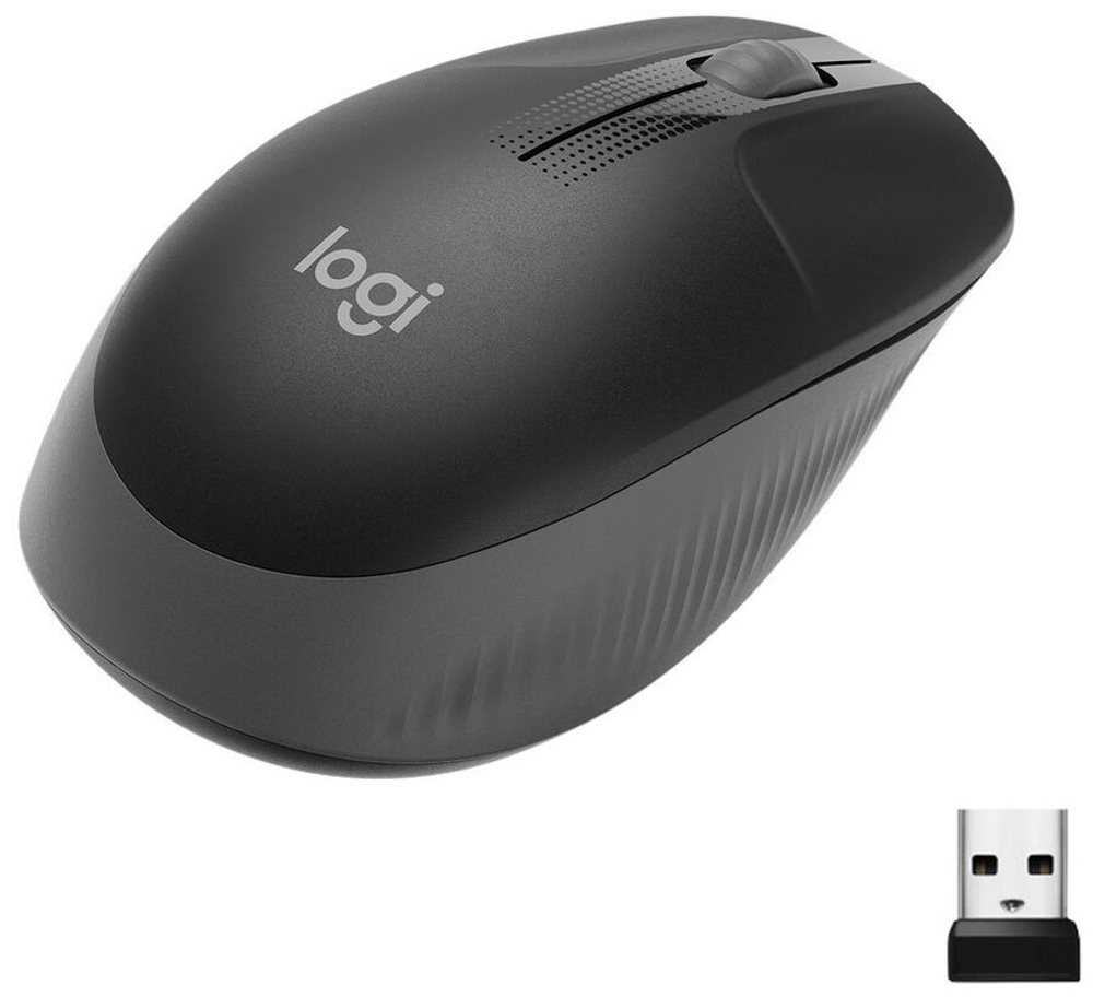 Беспроводная мышь Logitech M190 черный (910-005905)
