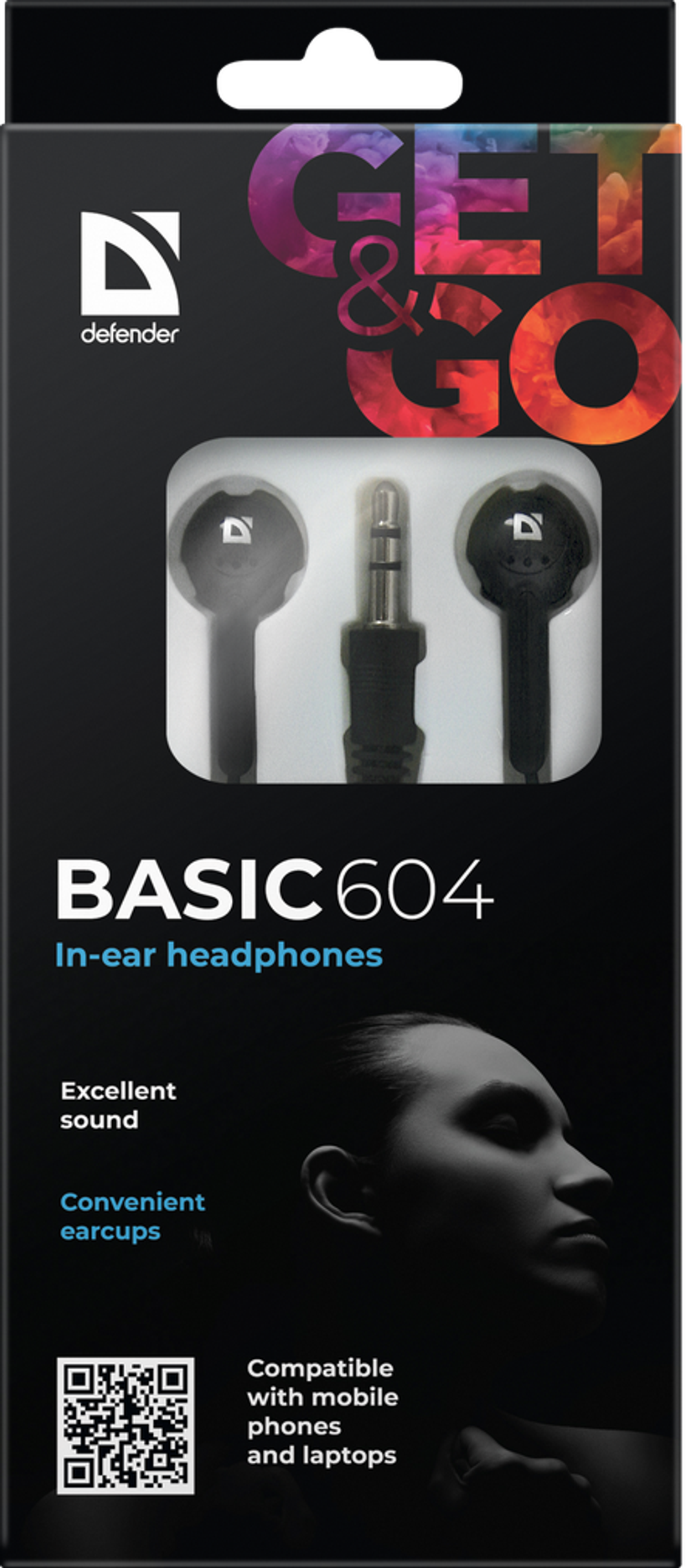 Наушники Defender Basic 604 Black