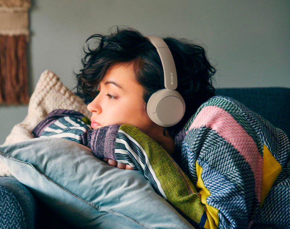 Наушники Sony WH-CH520 беспроводные, бежевые