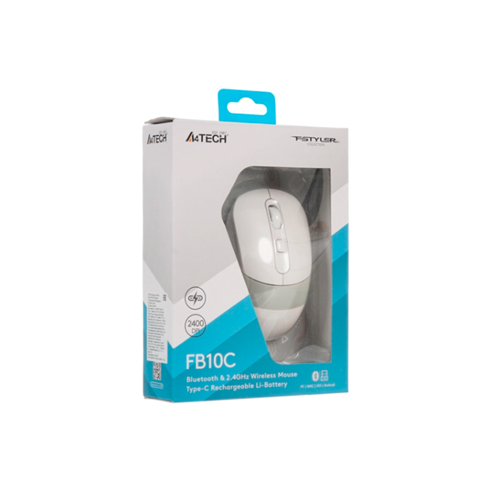 Беспроводная мышь A4Tech Fstyler FB10C White