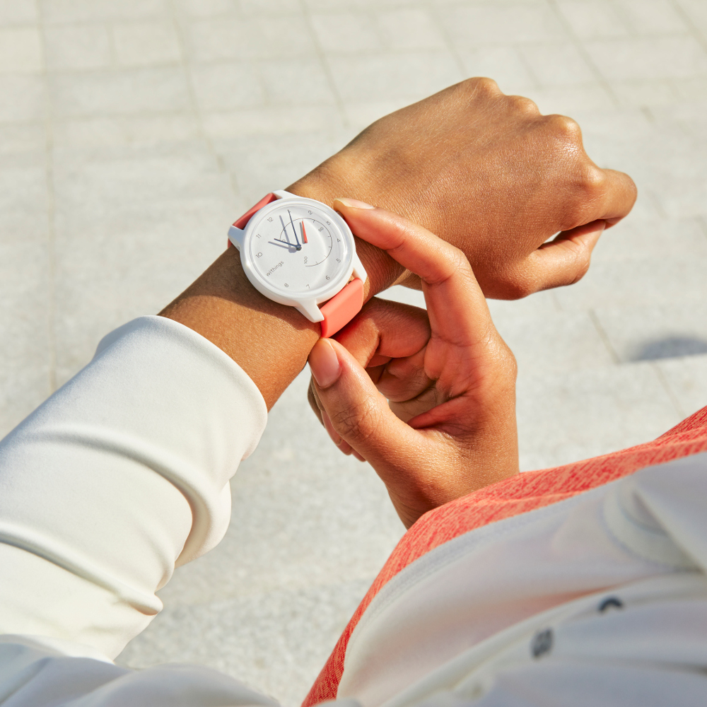 Смарт-часы Withings Move - White / Coral с GPS белый