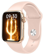 Смарт часы Smart Watch НW 16, 44mm, золотистый (розовый ремешок)