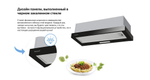 Вытяжка встраиваемая Weissgauff TEL 06 1M BL черный
