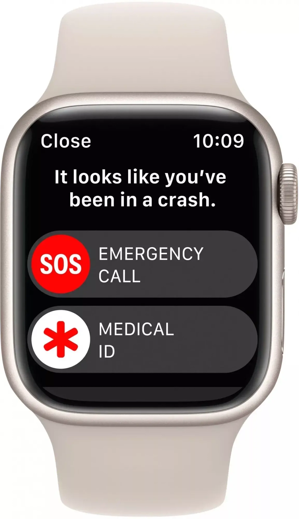 Смарт-часы Apple Watch Series 8 45 мм сияющая звезда M-L спортивный ремешок
