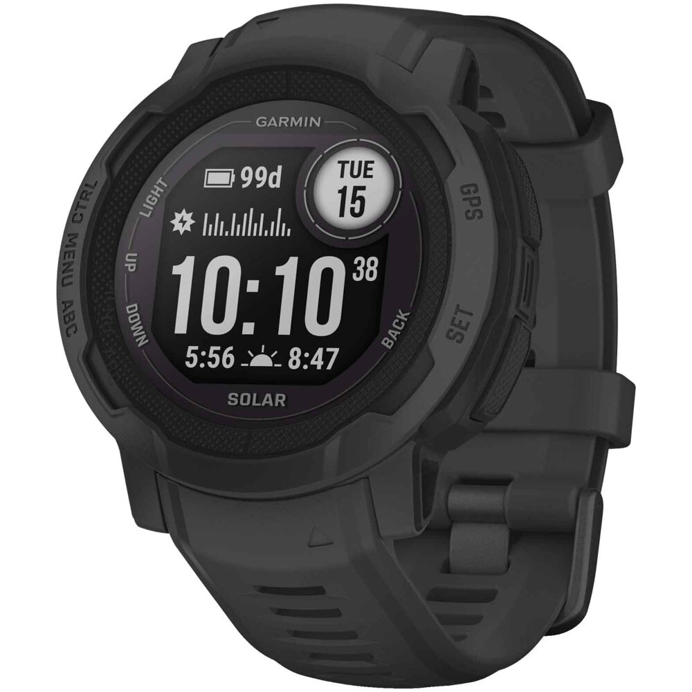 Умные часы Garmin Instinct 2 Solar, 0.9&quot;, Bluetooth, графит