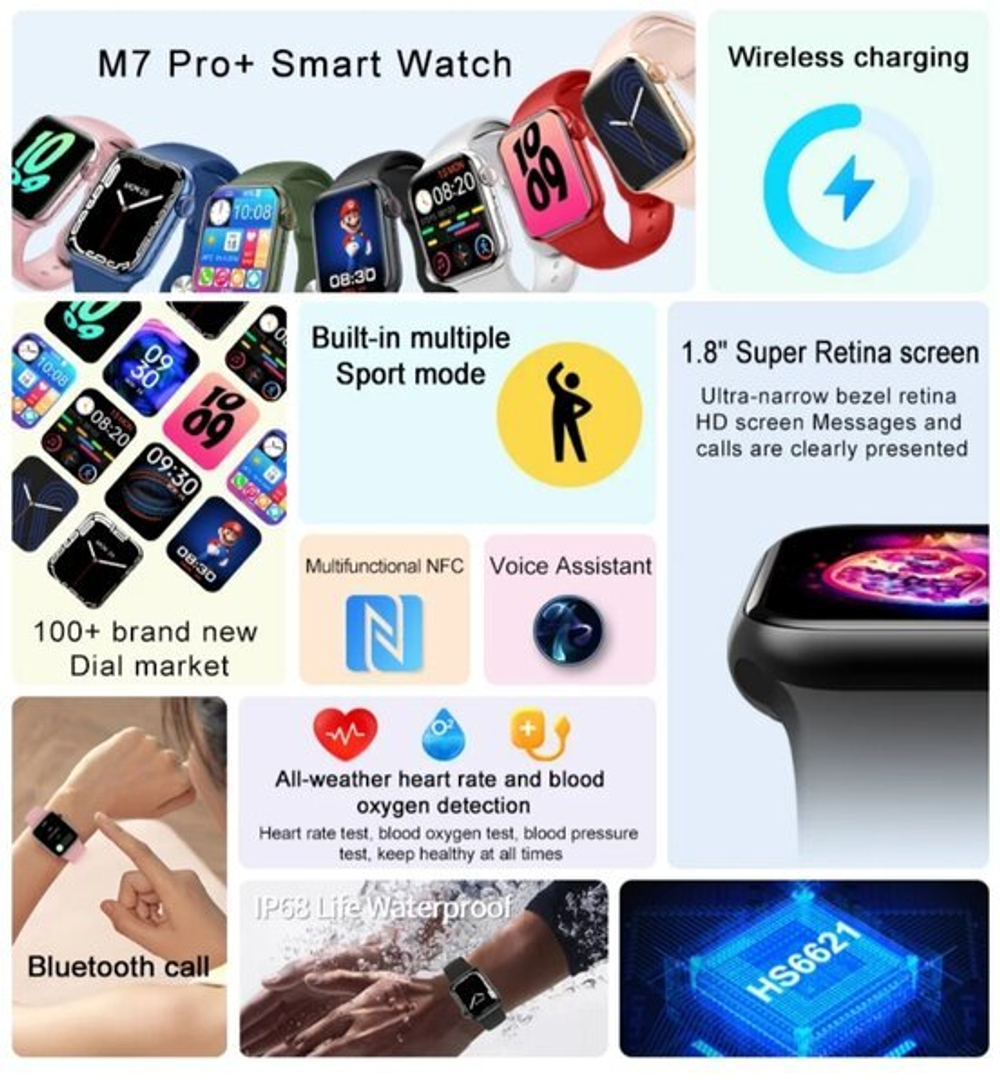 Смарт-часы WearfitPro P7 Max 45mm