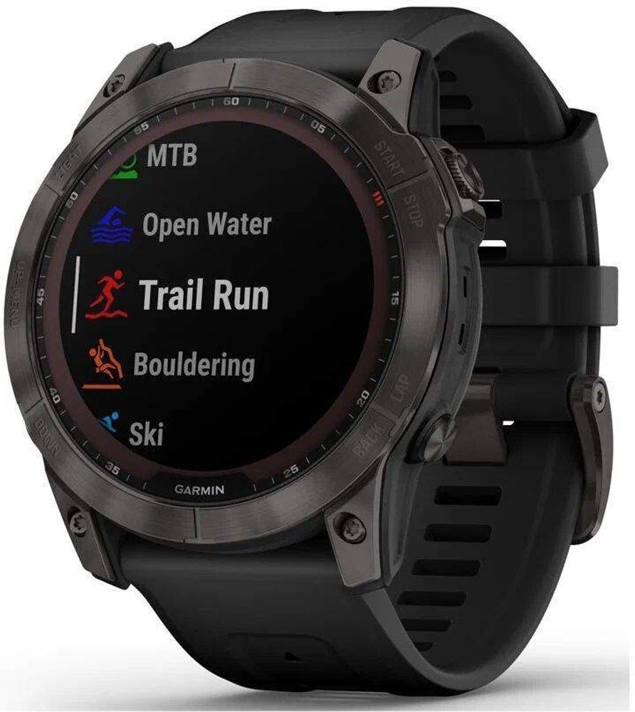 Смарт-часы Garmin Fenix 7x PRO Solar серый/черный (010-02778-01)