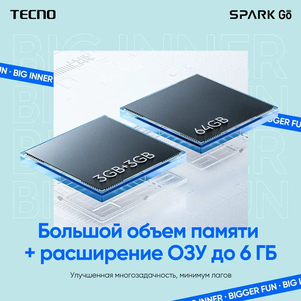 Смартфон Tecno Spark GO 2023 3/64Gb blue