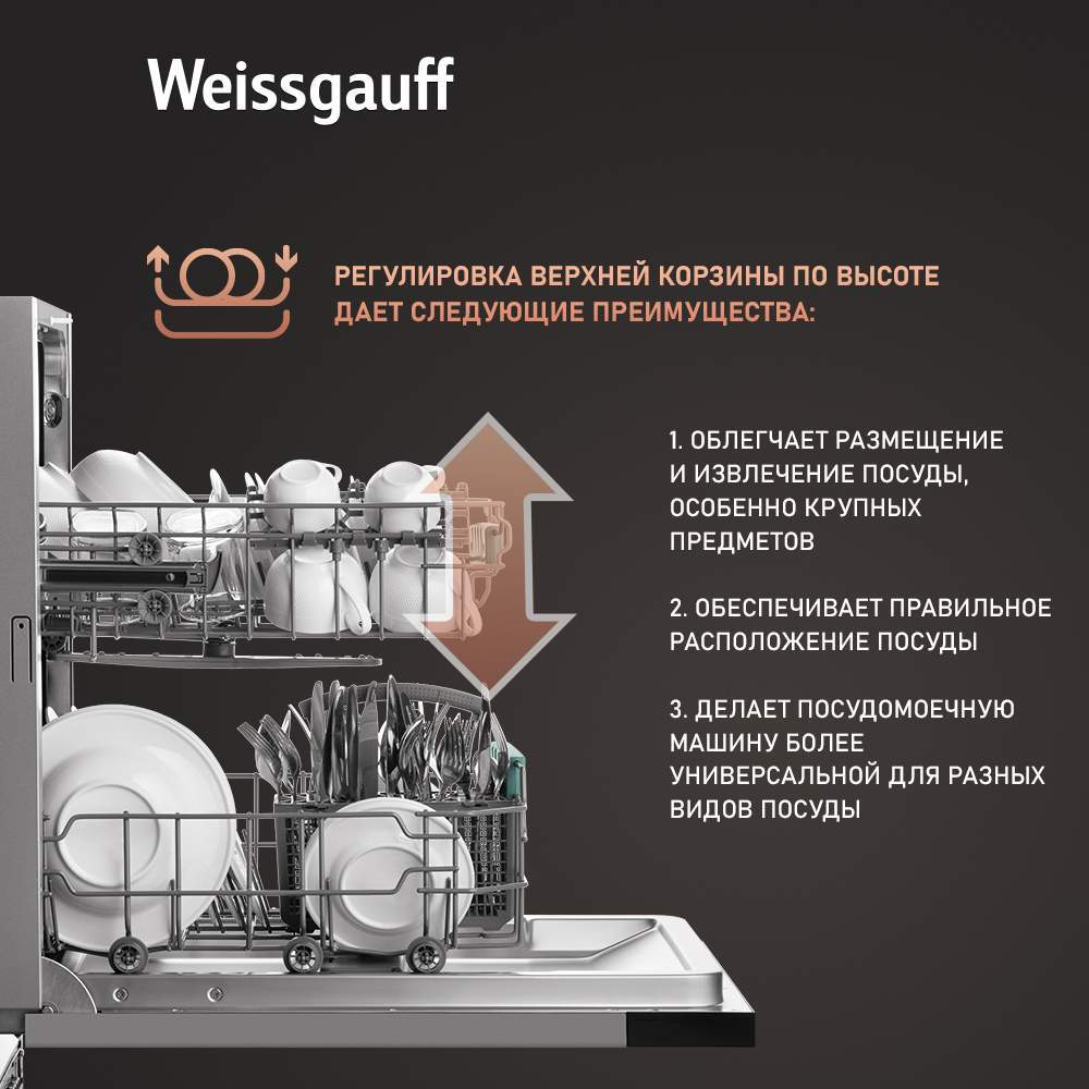 Встраиваемая посудомоечная машина Weissgauff BDW 4026