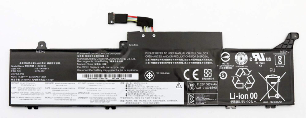 Аккумулятор OEM для Lenovo ThinkPad E490s (L18C3P51) 11.25V 42Wh