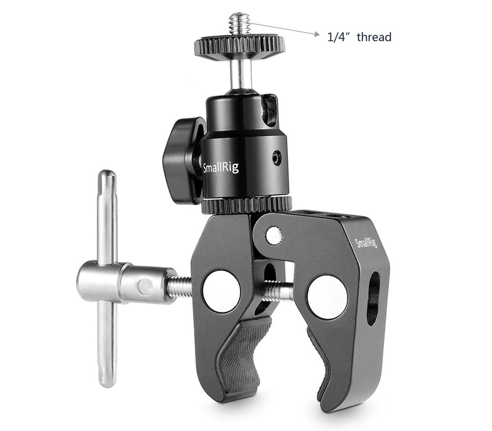 Зажим SmallRig 1124 Clamp Mount с шаровой головкой