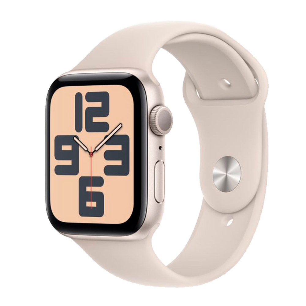 Смарт-часы Apple Watch SE 2023 GPS 44mm Starlight Case with Starlight Sport Band S/M