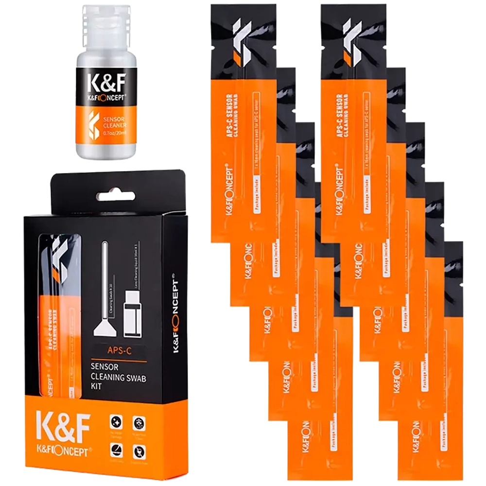 Набор для ухода за матрицей K&F Concept 16mm APS-C Sensor Cleaning Swab Kit