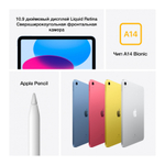 Планшет Apple iPad 2022 A2696 10,9", 64Gb, silver, MPQ03HN/A