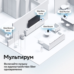 Колонка умная Sber SberBoom 40 Вт, с голосовым ассистентом Салют, красная