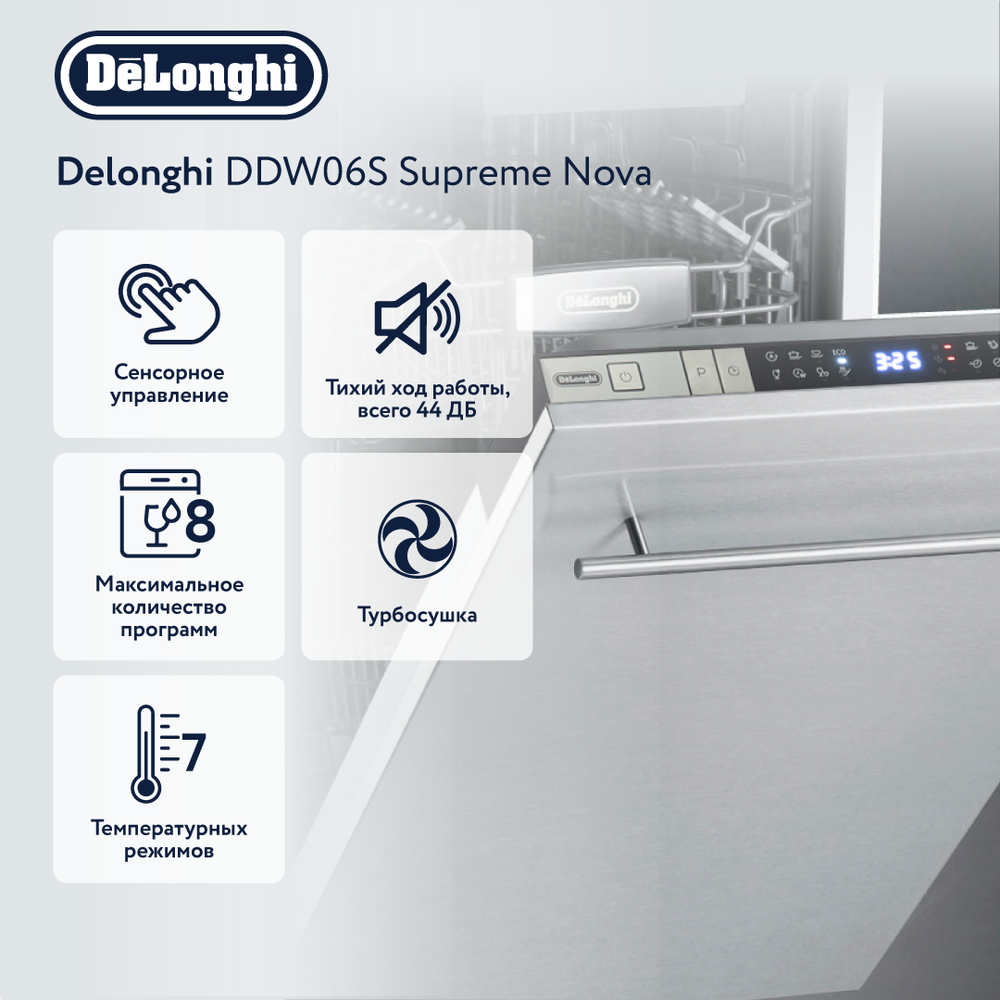 Встраиваемая посудомоечная посуда Delonghi DDWI 490 AMEDEO