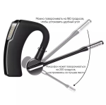 Беспроводная Bluetooth гарнитура Taymlux К6 PRO черная для 2-х смартфонов или телефонов