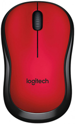 Беспроводная мышь Logitech M220 Silent красный (910-004897)