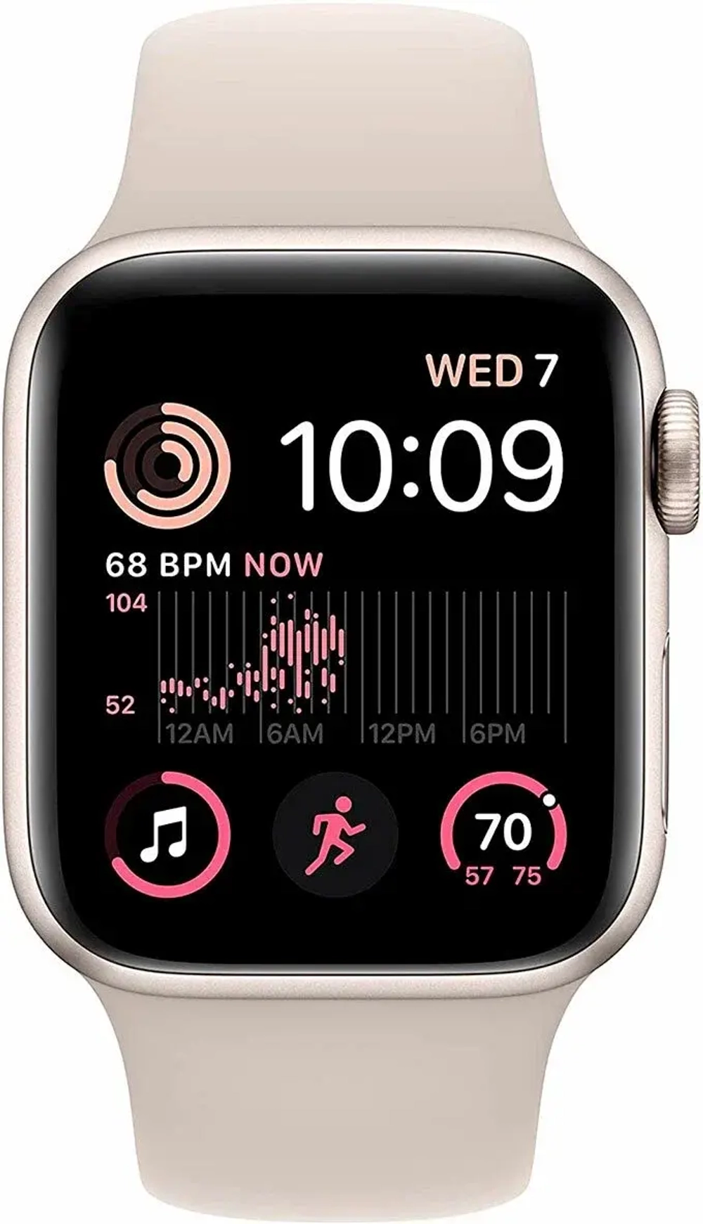 Смарт-часы Apple Watch Series 8 45 мм сияющая звезда M-L спортивный ремешок