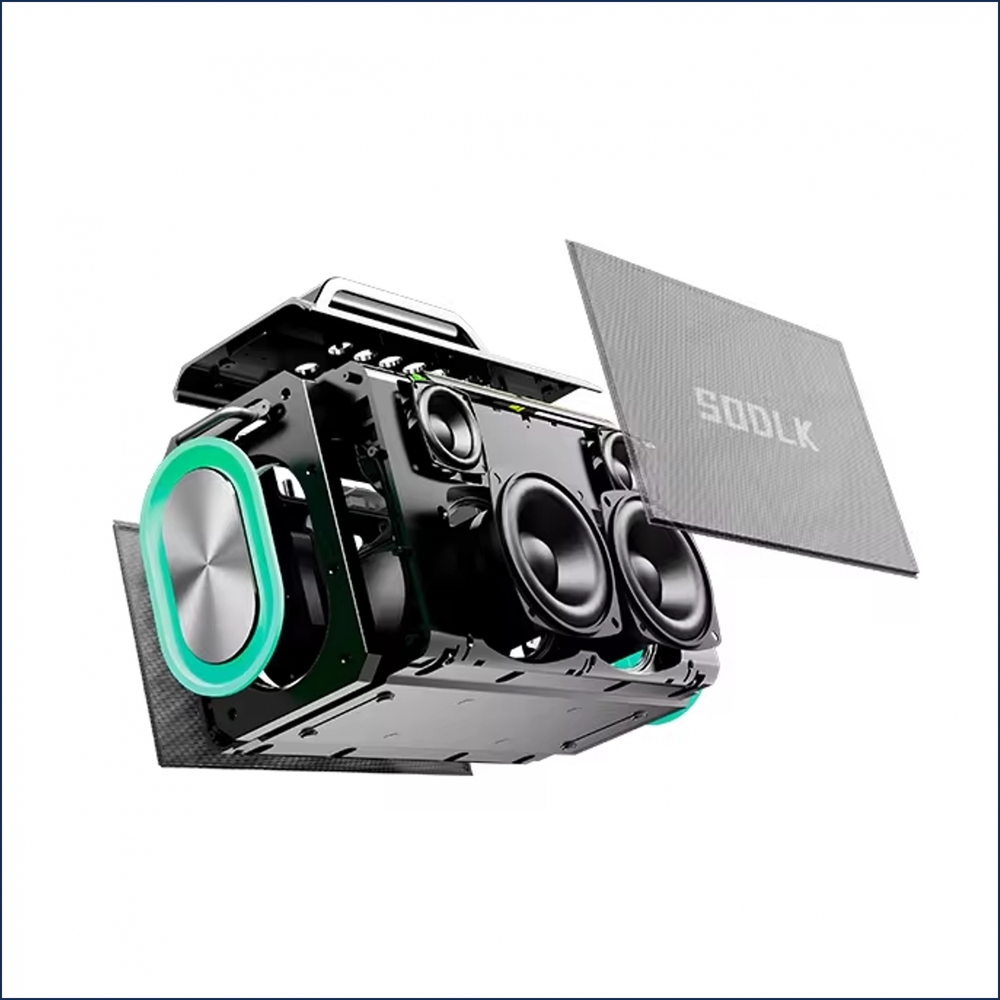 Портативная колонка Sodlk S1115 200W Grey