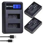 Комплект аккумуляторы 1800 mAh и зарядное устройство BATMAX на 2 слота для Canon LP-E12