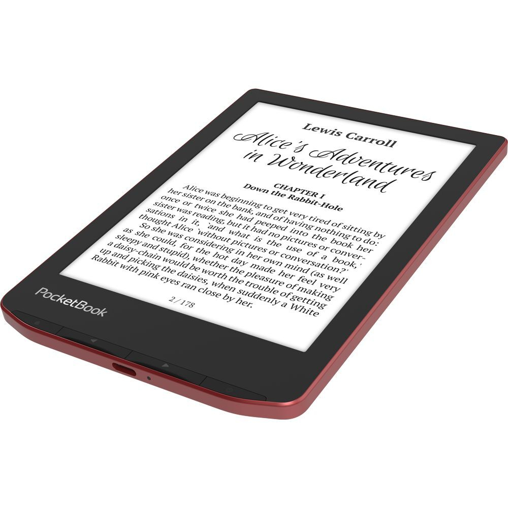 Книга электронная PocketBook 634 Verse Pro 6", E-Ink Carta HD, с подсветкой, Passion Red