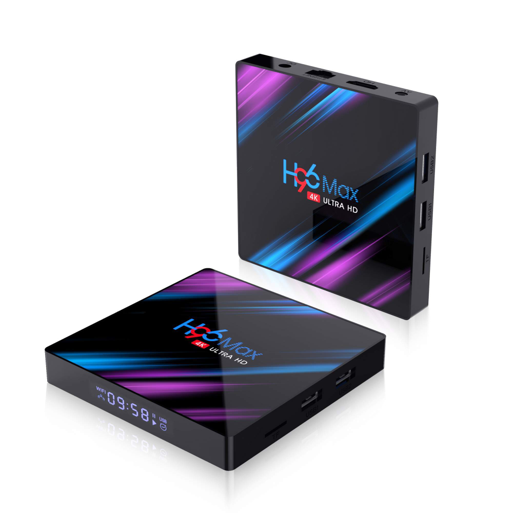 Смарт ТВ приставка DGMedia H96 Max, Андроид медиаплеер 4/64 Gb, RK3318