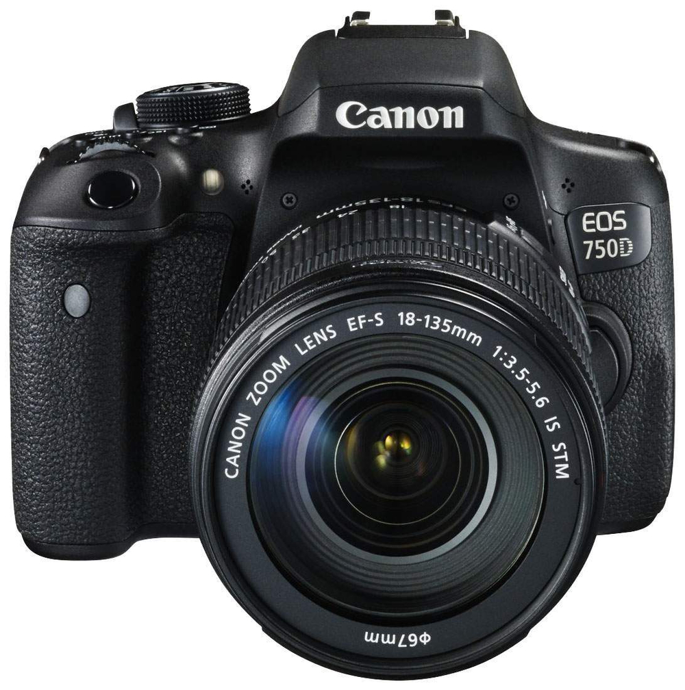 Фотоаппарат зеркальный Canon EOS 750D 18-135mm IS STM Black