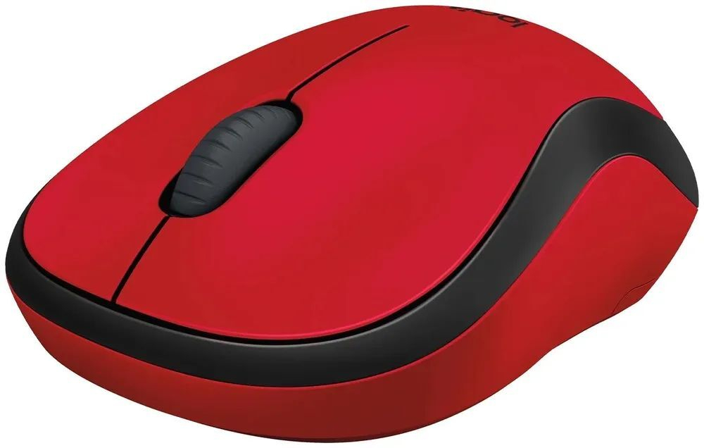 Беспроводная мышь Logitech M220 Silent Red/Black (910-004897)