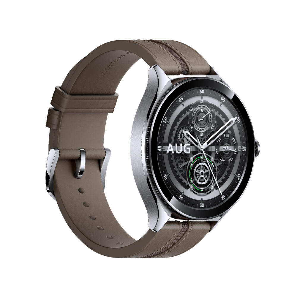 Смарт-часы Xiaomi Watch 2 Pro - Bluetooth Silver Case with Brown Leather Strap