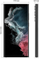 Смартфон Samsung Galaxy S22 Ultra 8/128GB Black (SM-S908B)