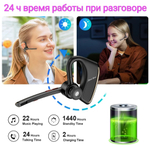 Моно гарнитура New Bee M50 золотистый, черный (LC50bl)