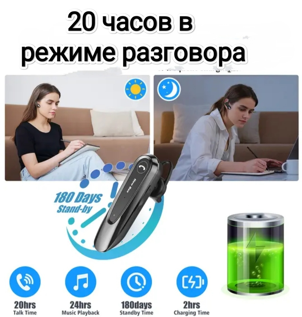 Моно гарнитура New Bee B45bl черный (LC45b)