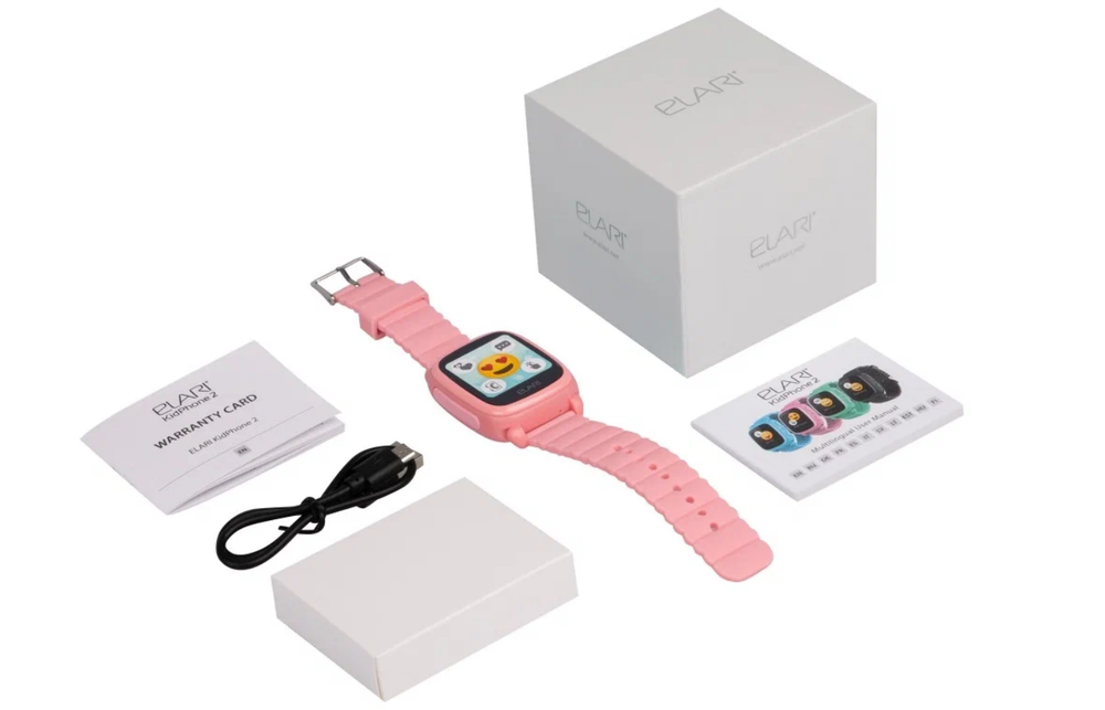 Детские смарт-часы ELARI KidPhone 2 розовый