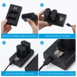 Аккумулятор Powerextra NP-W235, 2 шт + зарядное устройство FJ-W235USB-B