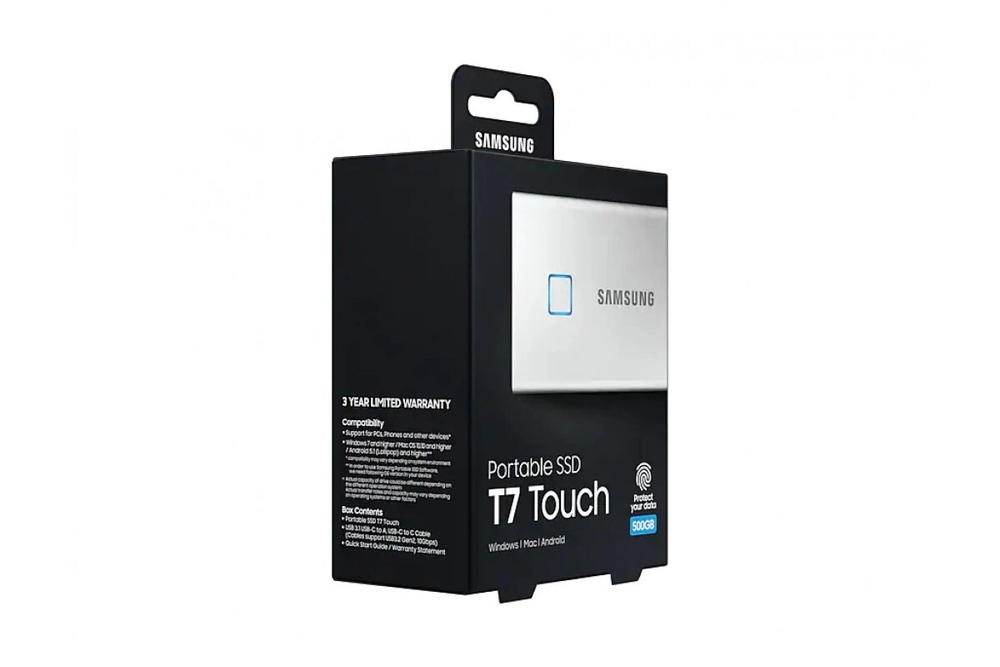 Внешний SSD диск Samsung T7 Touch 500ГБ (MU-PC500S)
