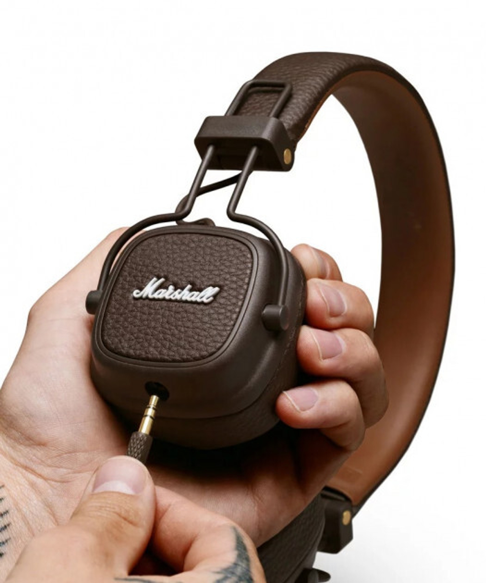Беспроводные наушники накладные Marshall Major IV Brown